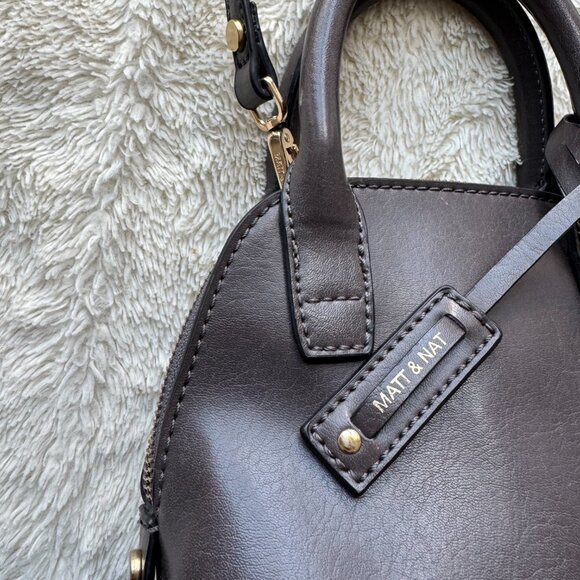 Matt & Nat Gessi Mini Vegan Leather Satchel / Crossbody Bag - Picture 8 of 15